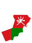 Oman Map Flag